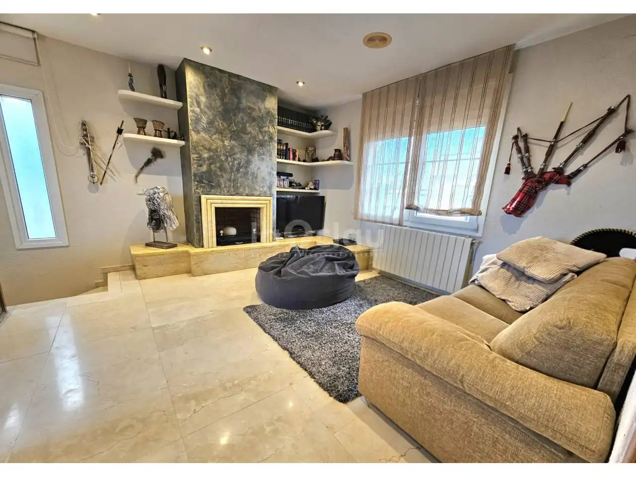 Sala de estar de Casa adosada en venta en Vic con Calefacción y Terraza