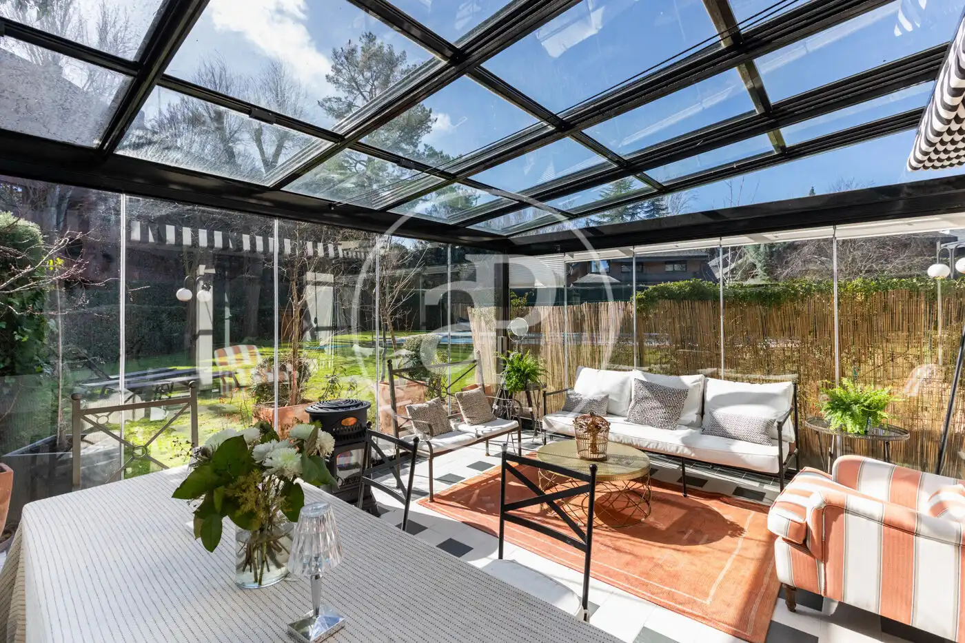 Terrace of Detached homes for sale in La Moraleja  with Air Conditioner, Heating and Private garden