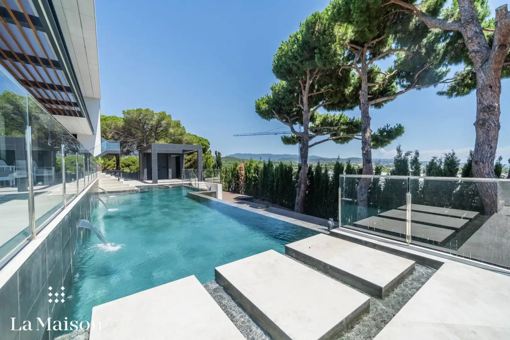 Piscina de Casa o chalet en venta en Caldes d'Estrac con Aire acondicionado, Calefacción y Jardín privado