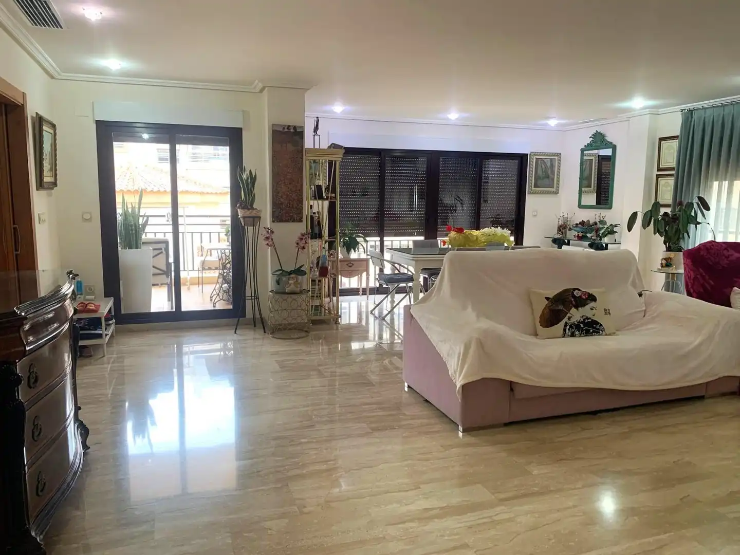 Wohnzimmer von Wohnung zum Verkauf in Elche / Elx mit Klimaanlage, Terrasse und Abstellraum