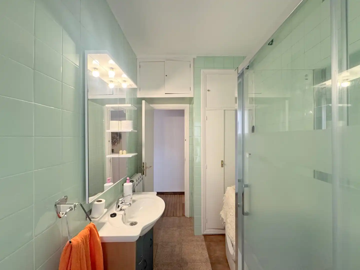 Baño de Piso de alquiler en Ávila con Parquet y Amueblado