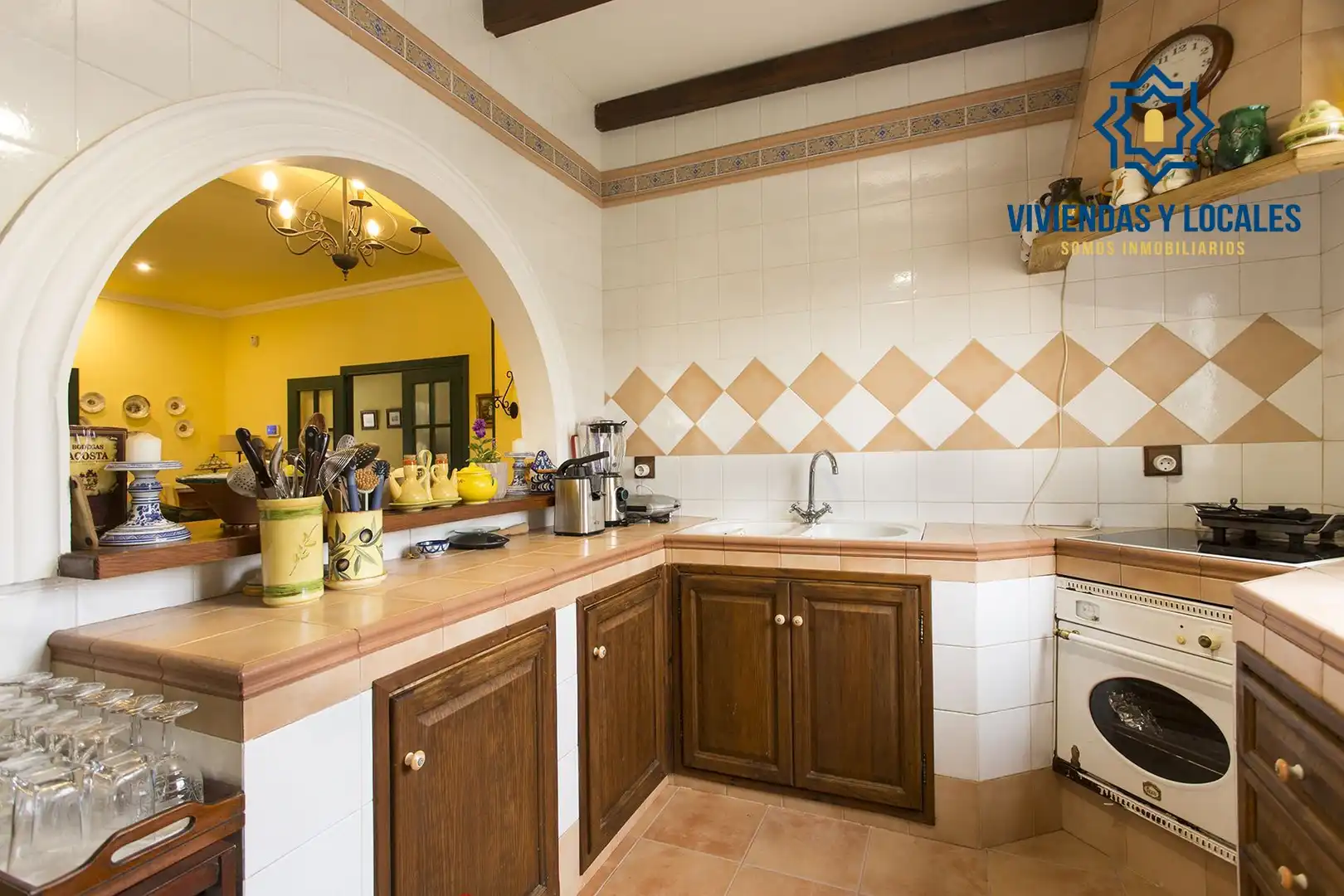 Cocina de Finca rústica en venta en Chauchina con Jardín privado, Terraza y Piscina