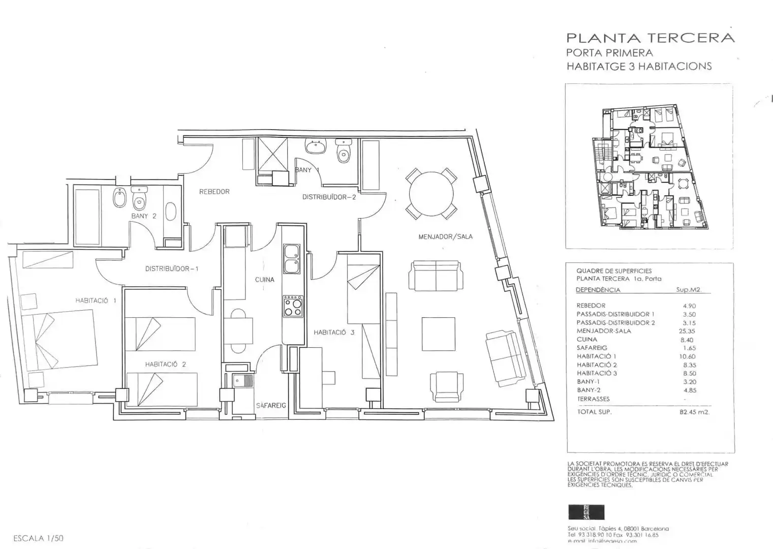 Piso en venta en Badalona con Aire acondicionado y Calefacción