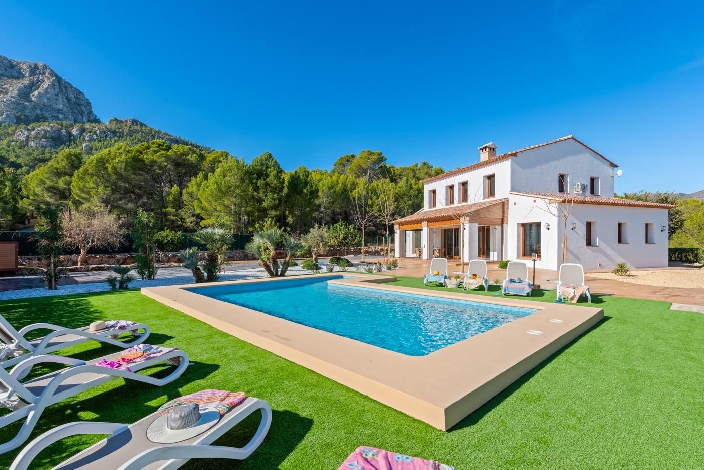 Jardí de Finca rústica en venda en Benissa amb Aire condicionat, Calefacció i Jardí privat