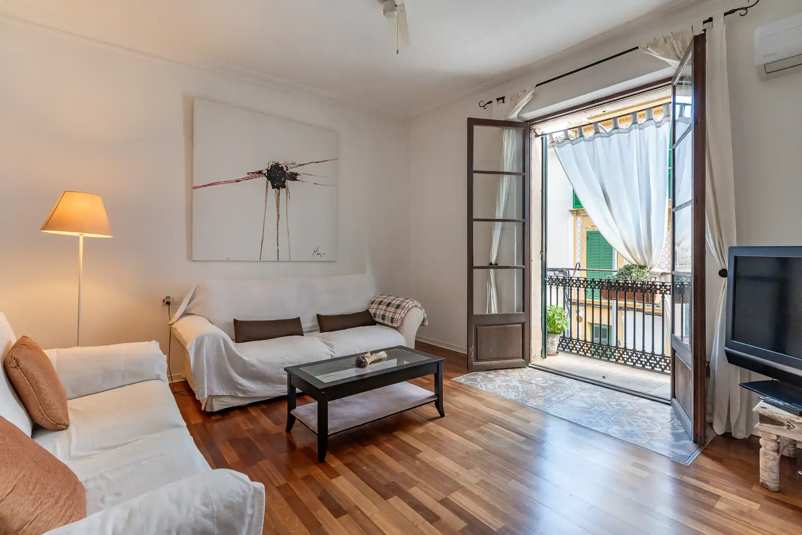 Sala de estar de Piso en venta en  Palma de Mallorca con Amueblado y Balcón