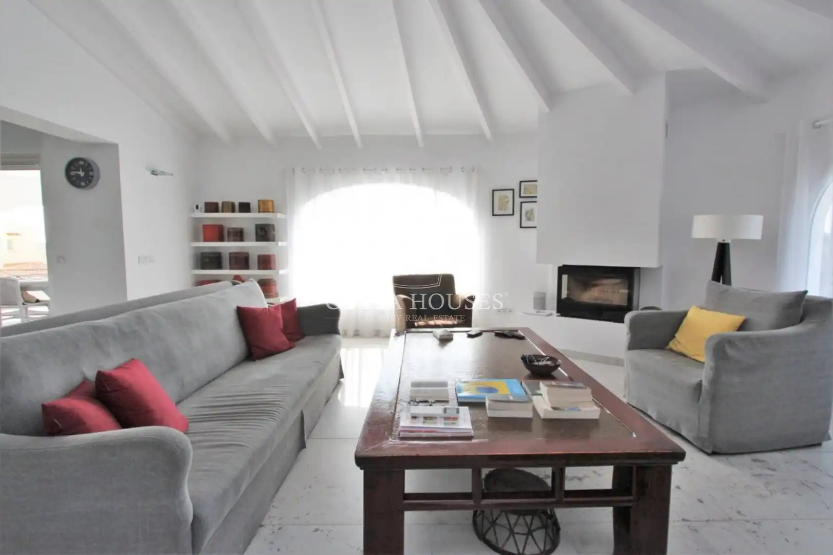 Sala d'estar de Casa o xalet en venda en Jávea / Xàbia amb Aire condicionat, Jardí privat i Terrassa