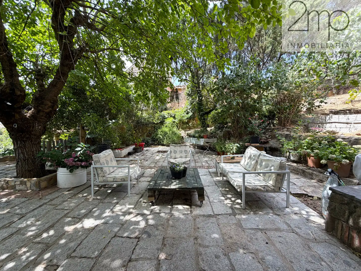 Terrasse von Haus oder Chalet zur Miete in Manzanares El Real mit Heizung, Privatgarten und Parkett