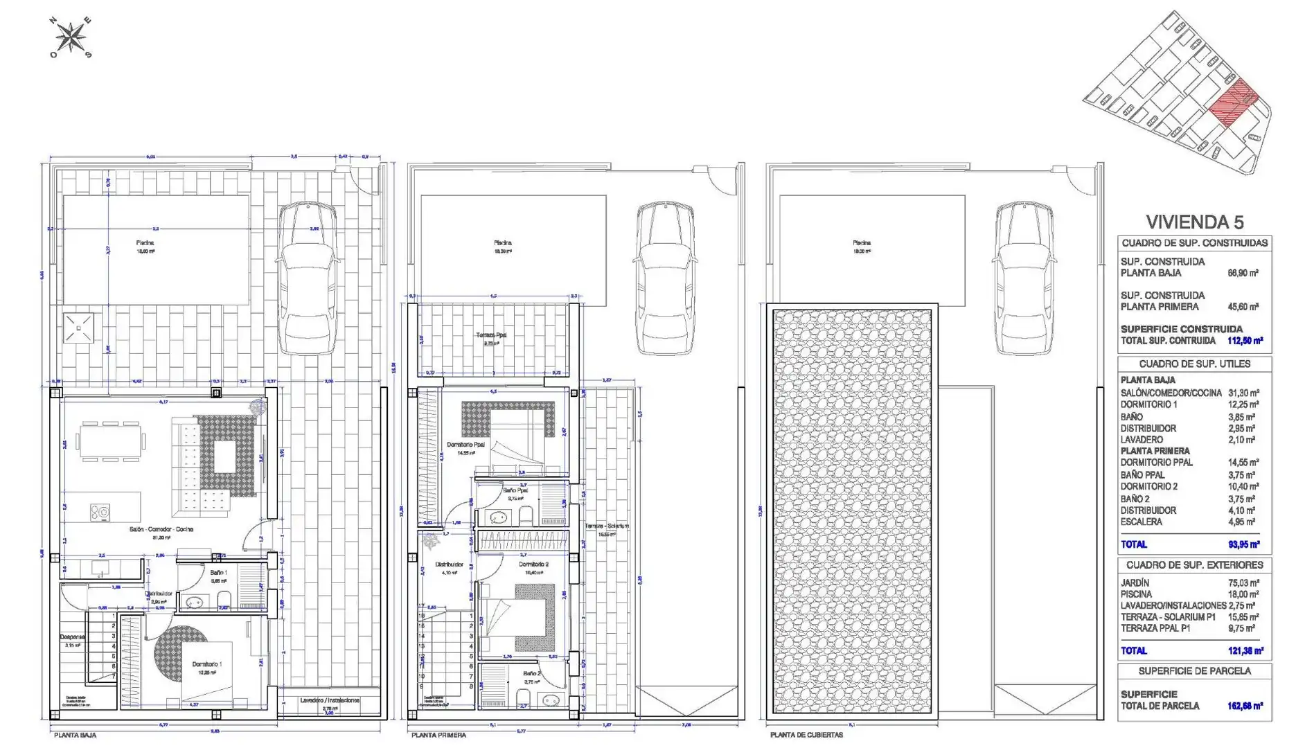 Doppelhaushälfte mit Pool zum Verkauf in San Pedro del Pinatar, imagen 6