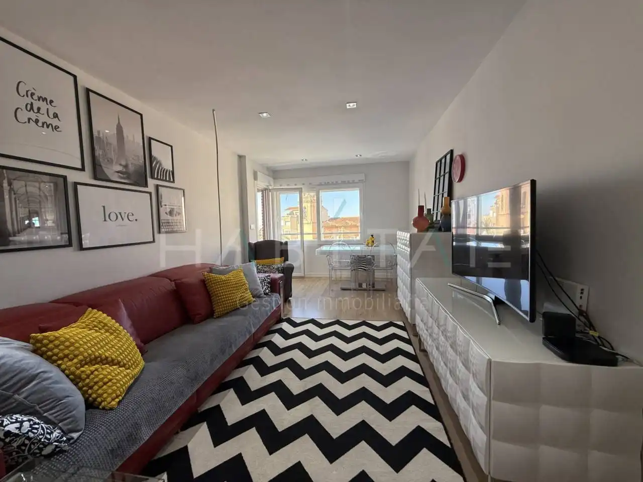 Sala de estar de Apartamento en venta en Pilar de la Horadada con Aire acondicionado, Amueblado y Balcón