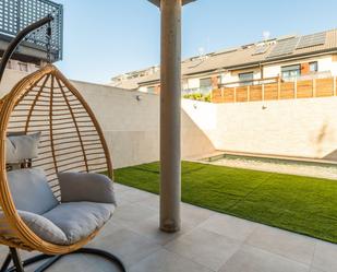 Terrassa de Casa adosada en venda en Rivas-Vaciamadrid amb Aire condicionat, Terrassa i Piscina