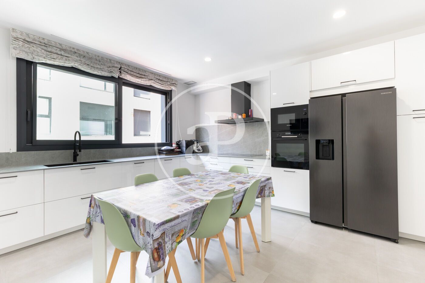 Kitchen of Single-family semi-detached for sale in Sabadell  with Air Conditioner, Heating and Terrace