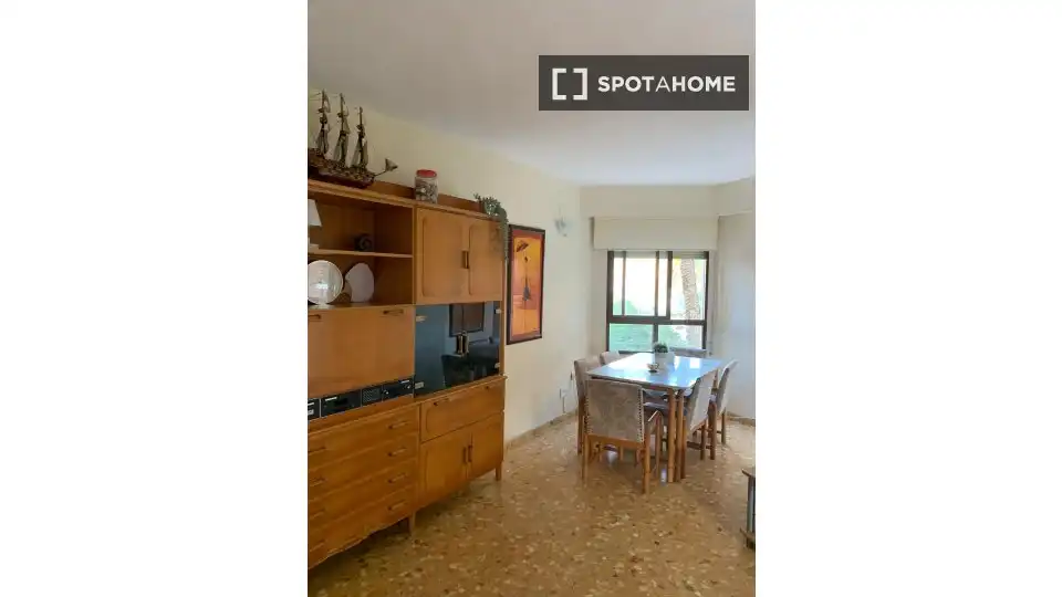 Dining room of Flat for rent in Sueca  with Air Conditioner, Heating and Furnished