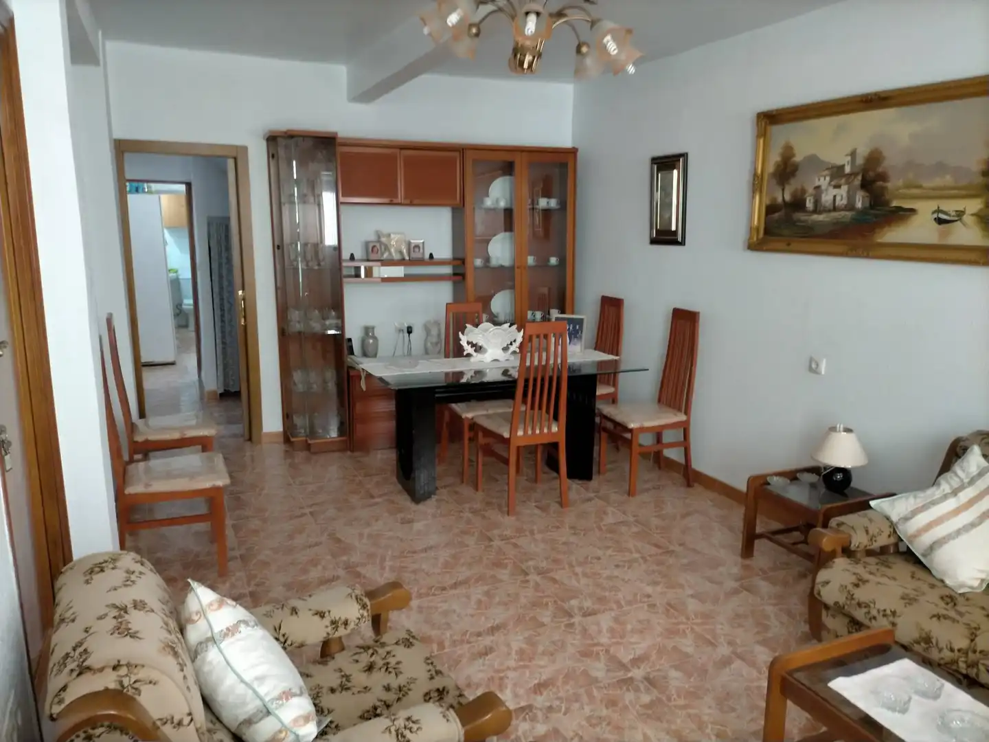 Menjador de Casa o xalet en venda en Almería amb Terrassa, Moblat i Balcó