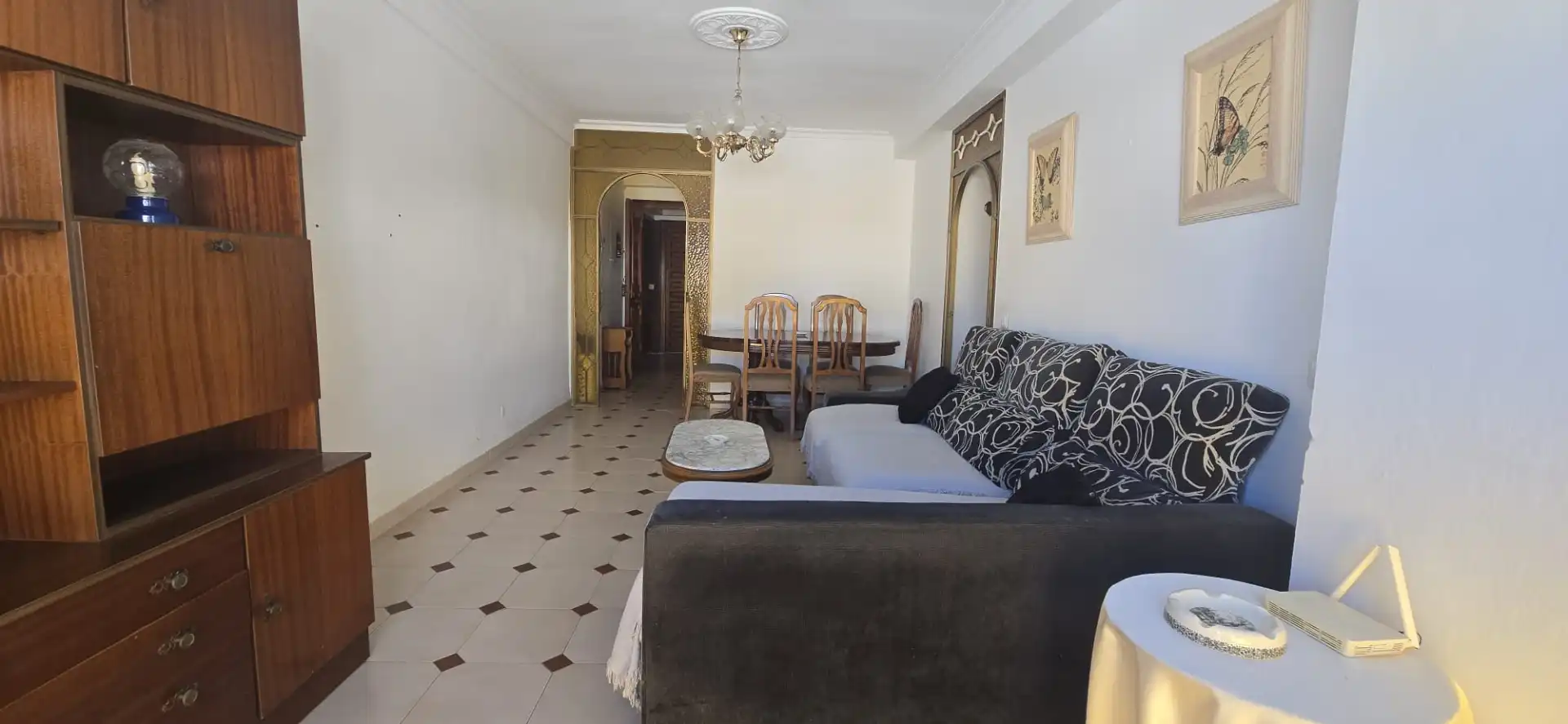 Wohnzimmer von Wohnungen zum Verkauf in Marbella mit Möbliert, Ofen und Waschmaschine