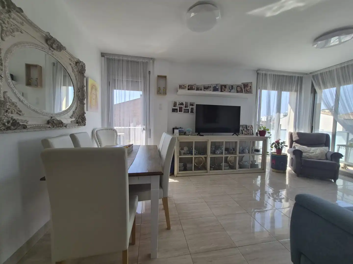 Living room of Flat for sale in Pineda de Mar  with Air Conditioner, Heating and Terrace