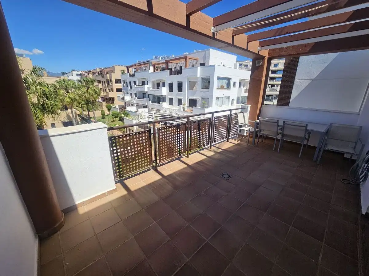 Terrasse von Dachboden zur Miete in Mijas mit Klimaanlage, Heizung und Terrasse