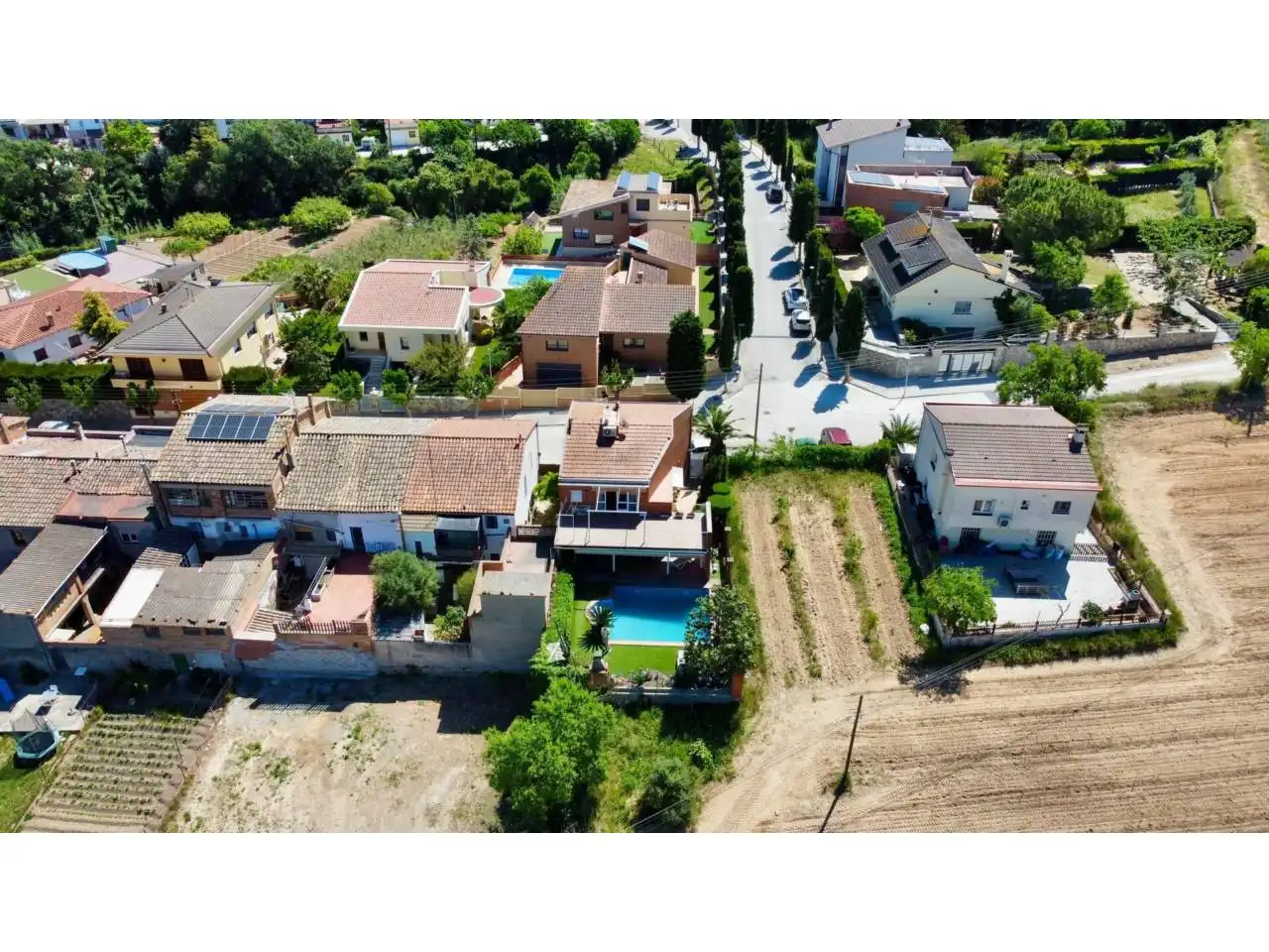 Exterior view of Houses for sale in Sant Pere de Riudebitlles  with Air Conditioner, Heating and Private garden