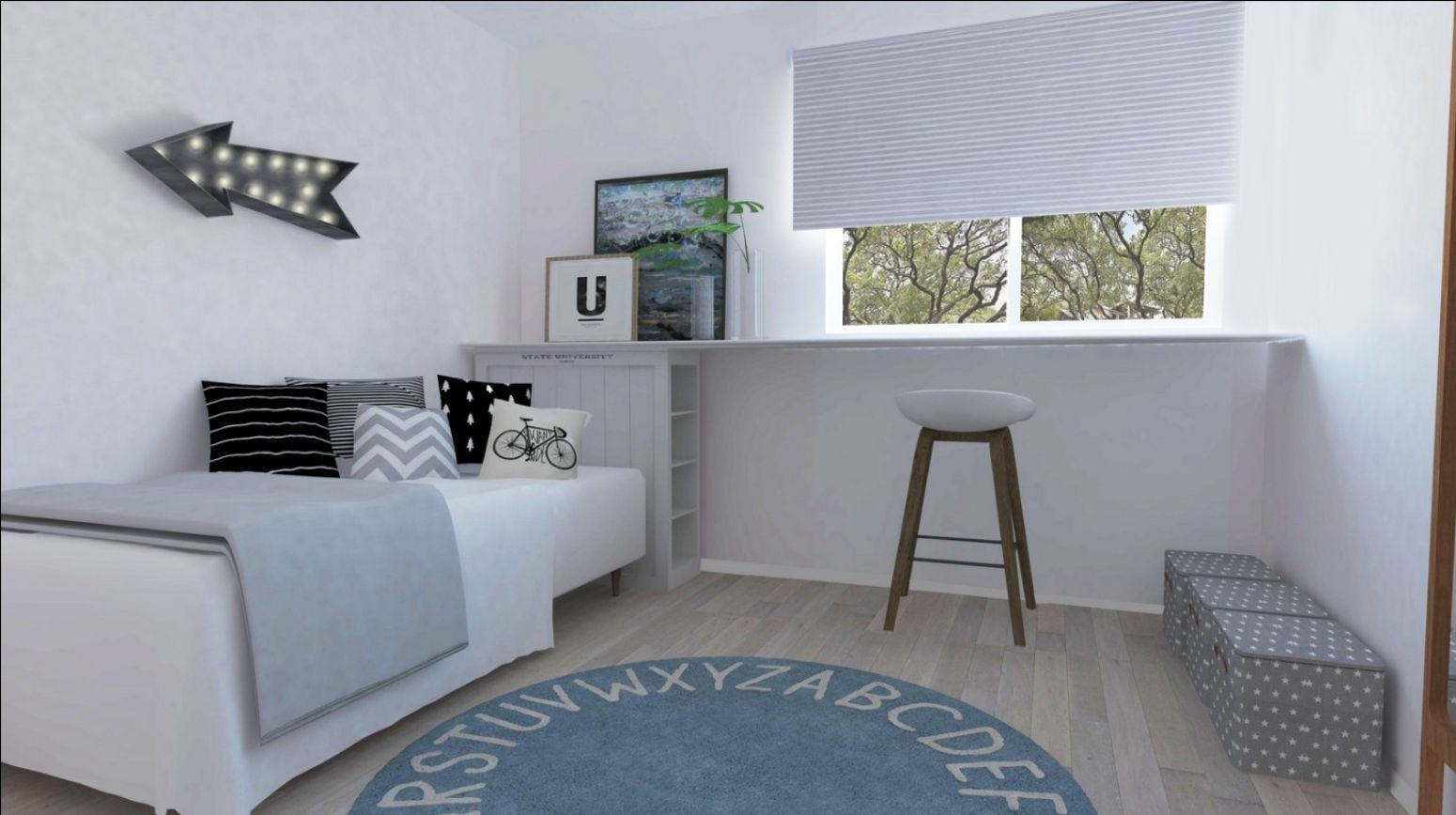Bedroom of Single-family semi-detached for sale in Villanueva de la Torre  with Heating