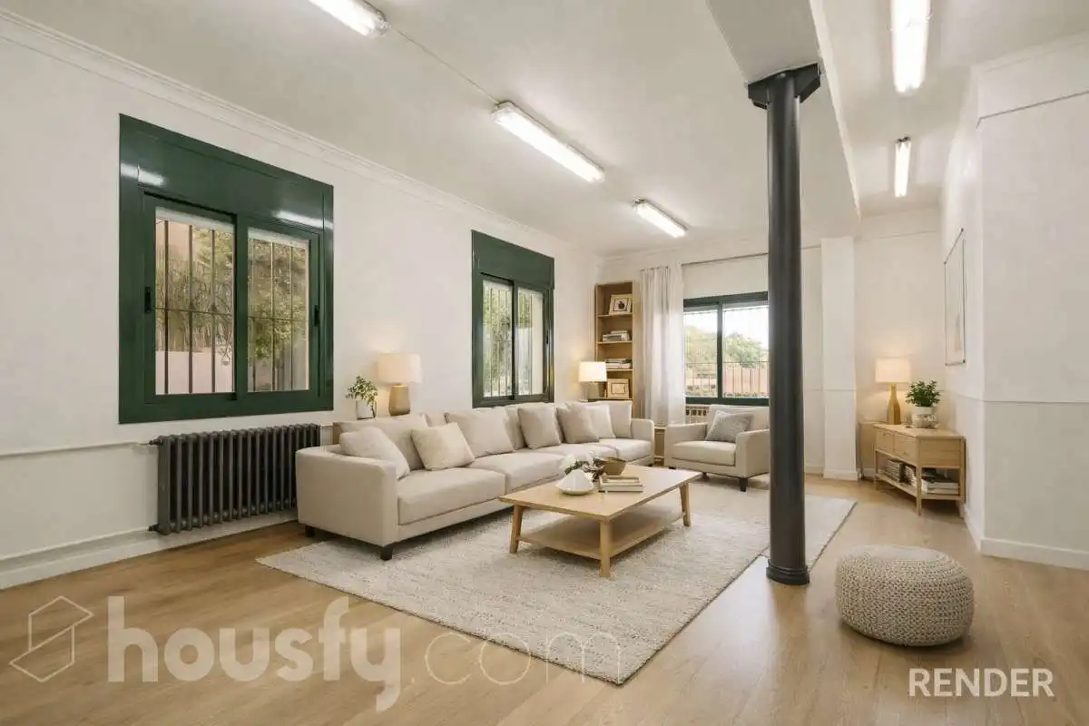 Sala de estar de Casa o chalet en venta en Barcelona con Aire acondicionado, Calefacción y Jardín privado