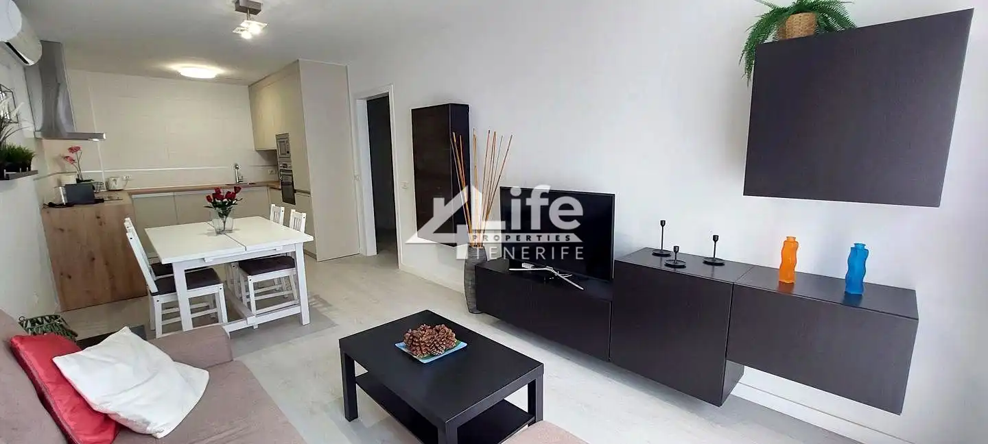 Living room of Flat for sale in Adeje  with Air Conditioner, Terrace and Furnished