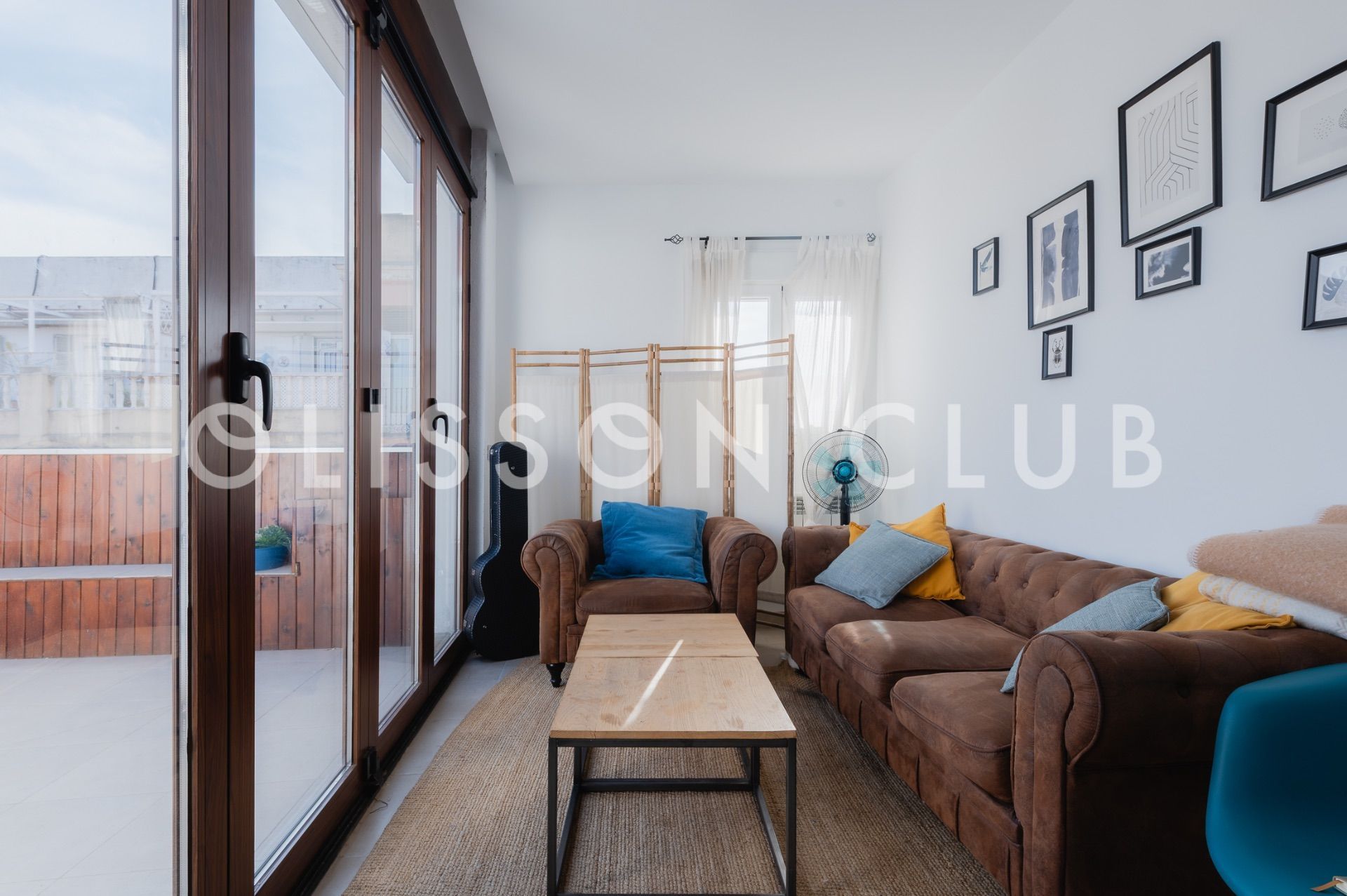 Living room of Attic for sale in  Madrid Capital  with Air Conditioner, Heating and Terrace