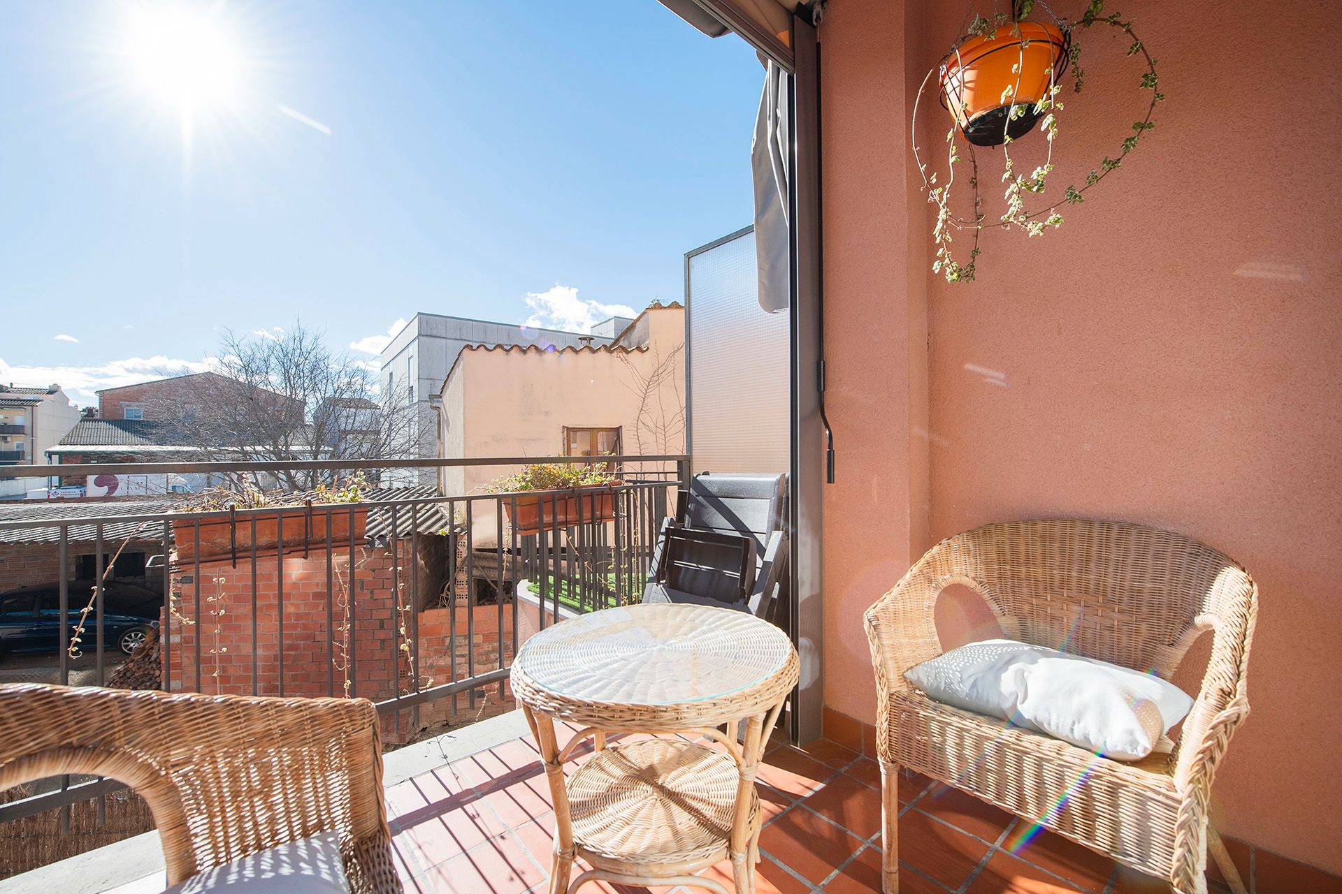 Balcony of Single-family semi-detached for sale in Banyoles  with Air Conditioner, Heating and Terrace