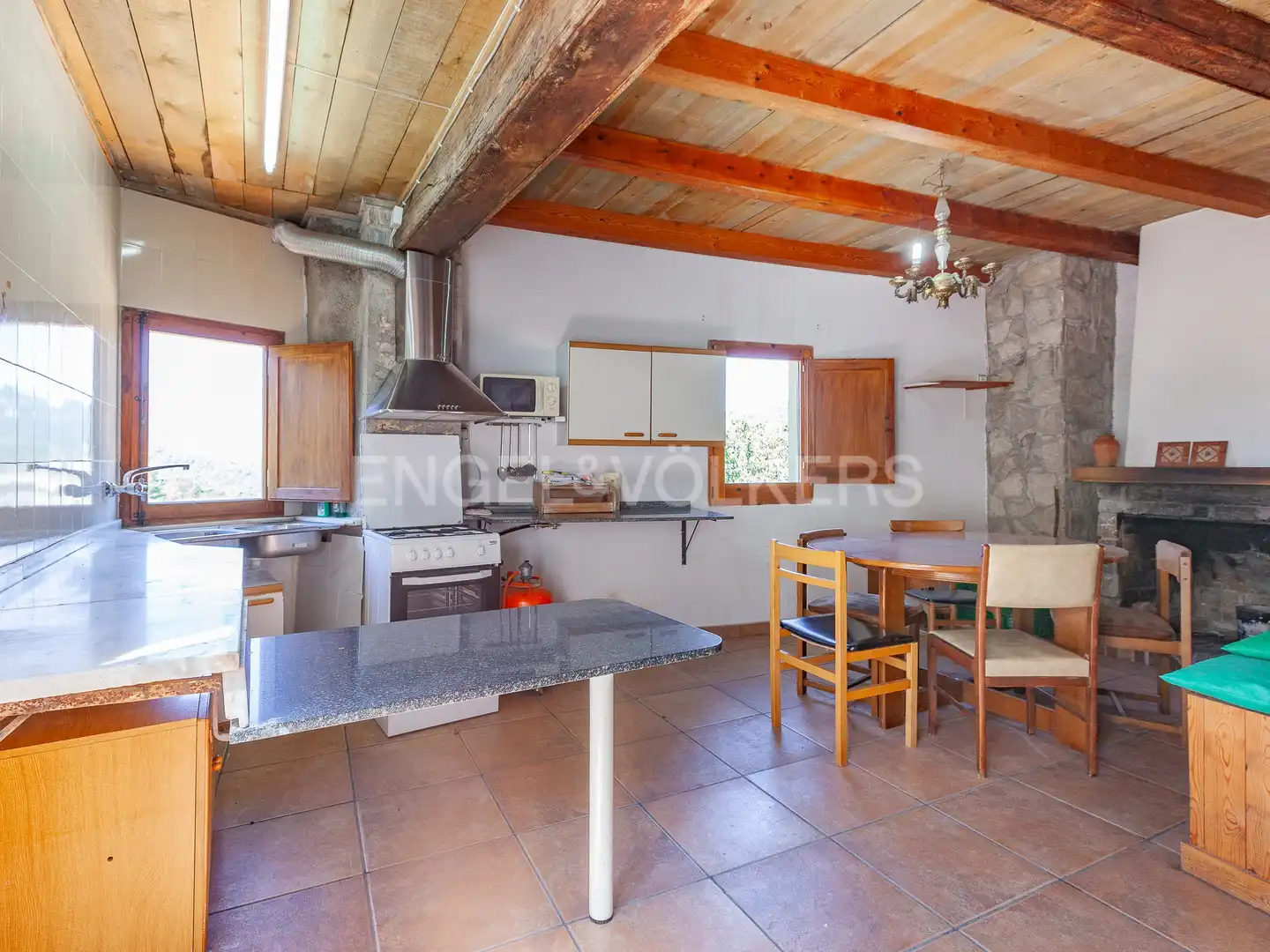 Kitchen of Country homes for sale in La Nou de Berguedà  with Heating, Private garden and Balcony
