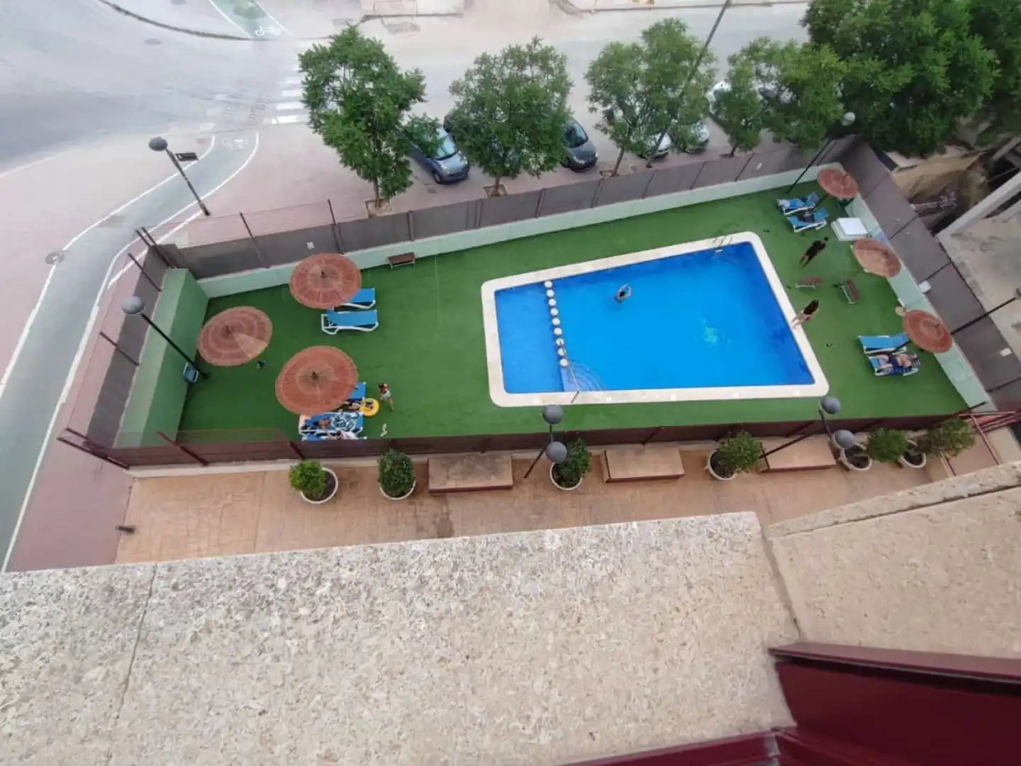 Swimming pool of Flat for rent in Murcia  with Air Conditioner, Heating and Furnished