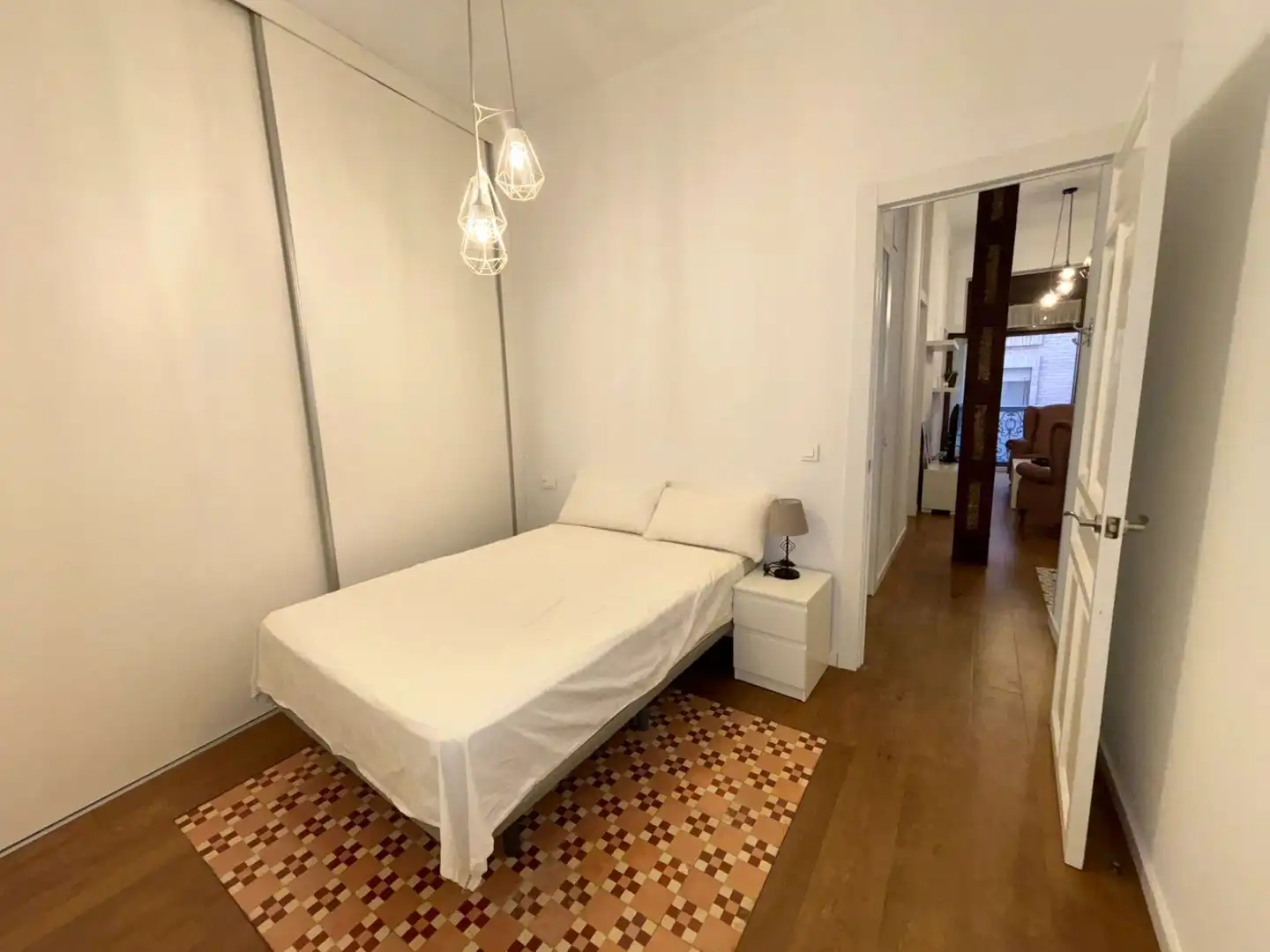 Schlafzimmer von Wohnung zur Miete in Murcia mit Klimaanlage, Heizung und Möbliert