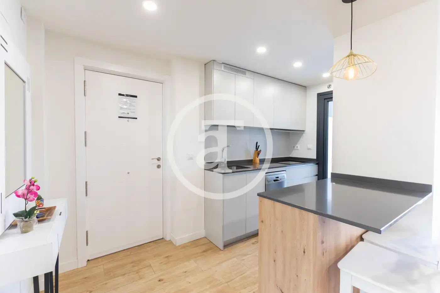 Kitchen of Flat for rent in Madrid  with Air Conditioner, Heating and Furnished