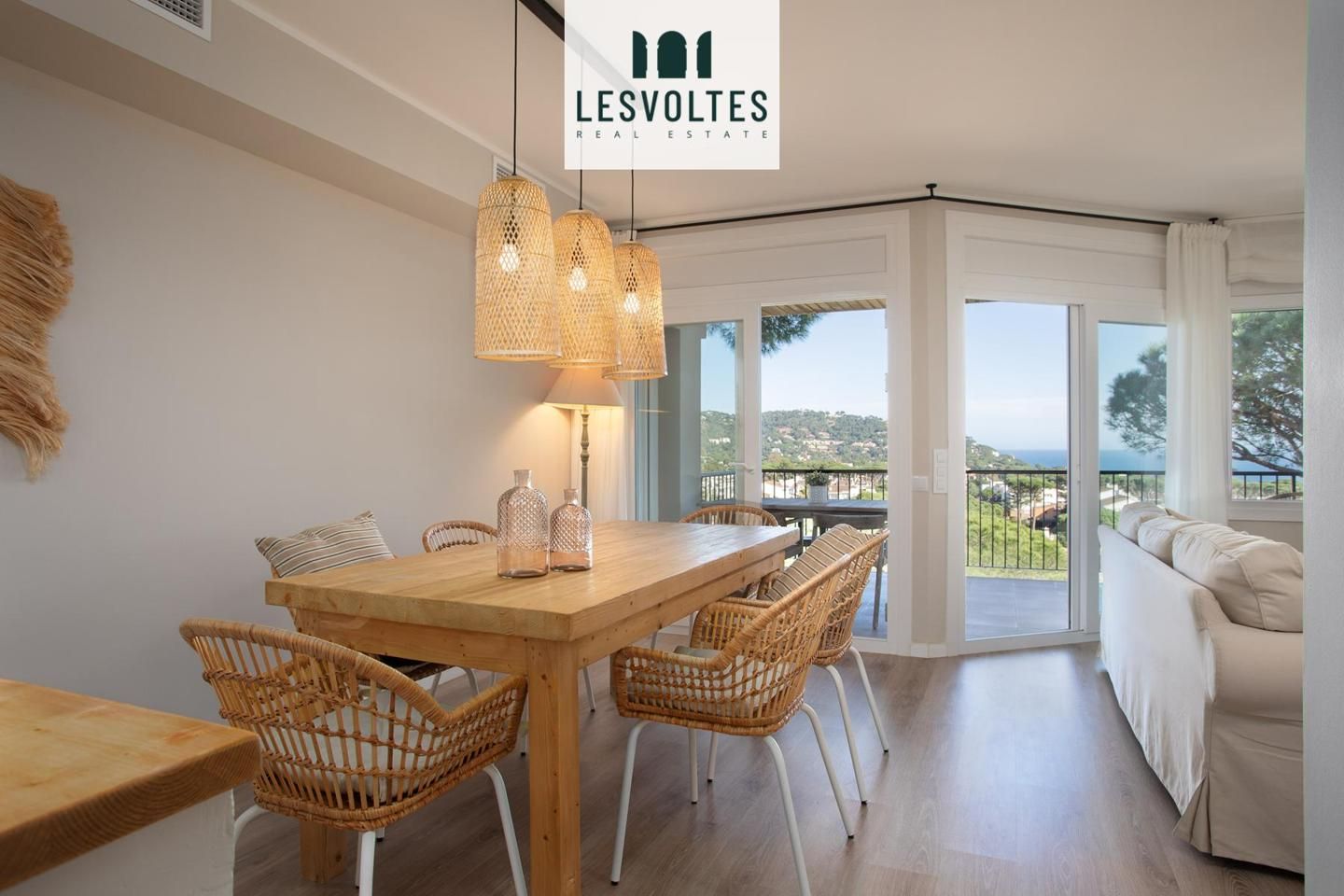 Dining room of Flat for sale in Palafrugell  with Air Conditioner, Parquet flooring and Terrace