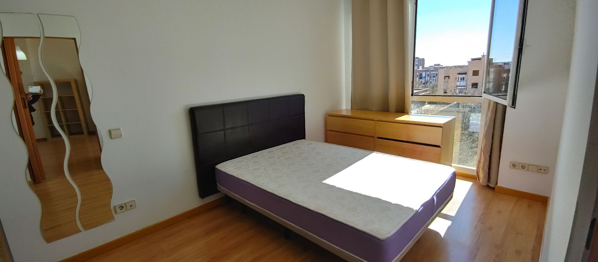 Bedroom of Apartment to rent in  Madrid Capital  with Air Conditioner, Heating and Furnished