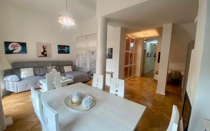 Living room of Single-family semi-detached for sale in Moralzarzal  with Heating, Private garden and Parquet flooring