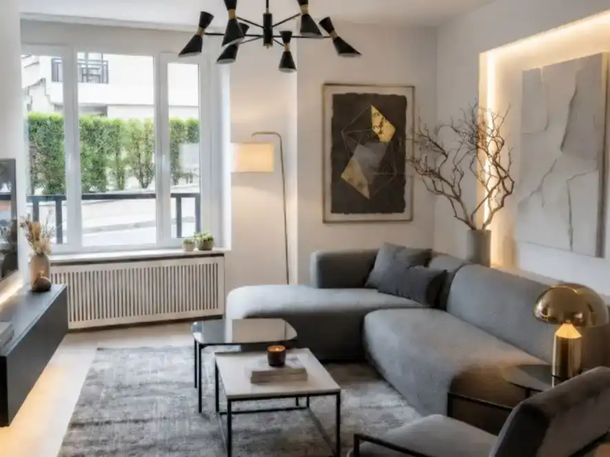 Sala de estar de Casa o chalet en venta en Sanxenxo