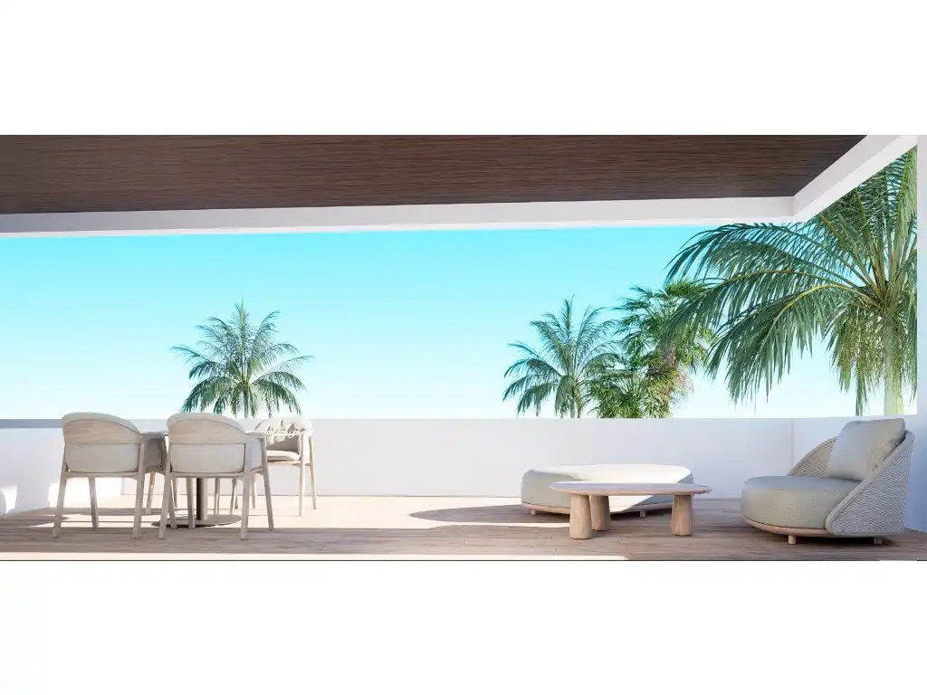 Terraza de Apartamento en venta en Finestrat con Terraza, Piscina y Amueblado