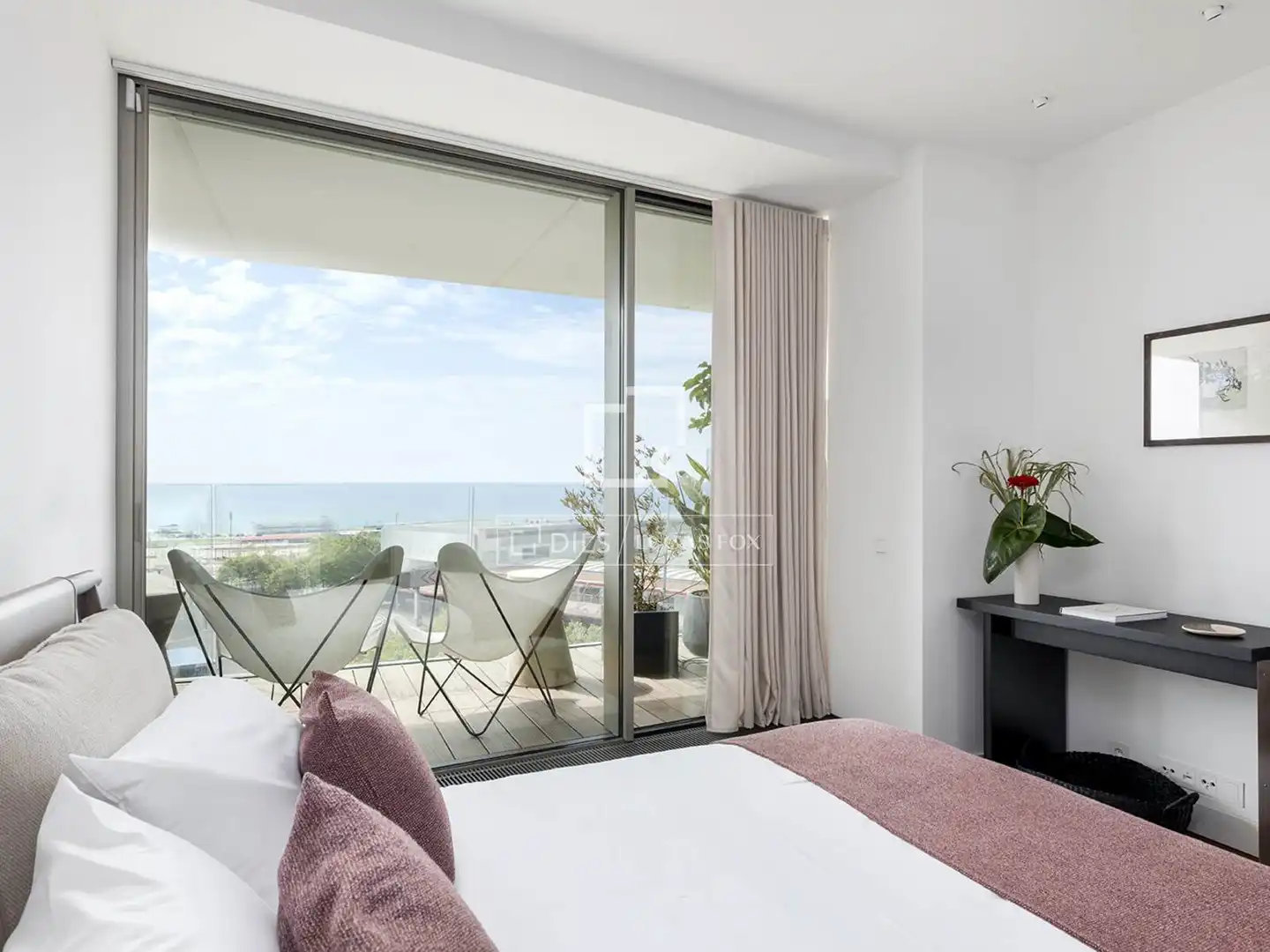 Schlafzimmer von Wohnung zum Verkauf in Barcelona mit Klimaanlage, Heizung und Parkett