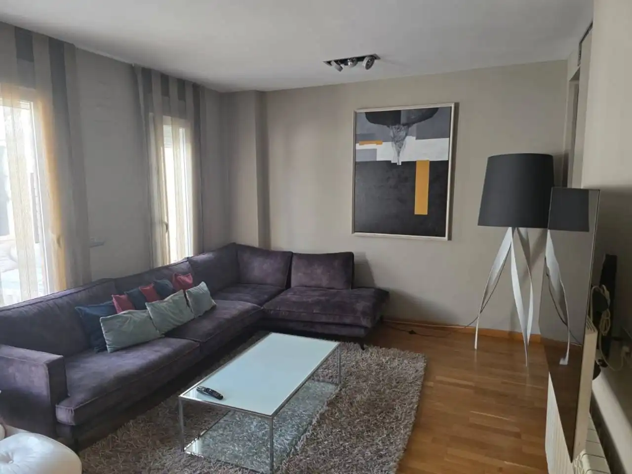 Sala d'estar de Casa adosada en venda en Castellón de la Plana / Castelló de la Plana amb Aire condicionat, Calefacció i Jardí privat