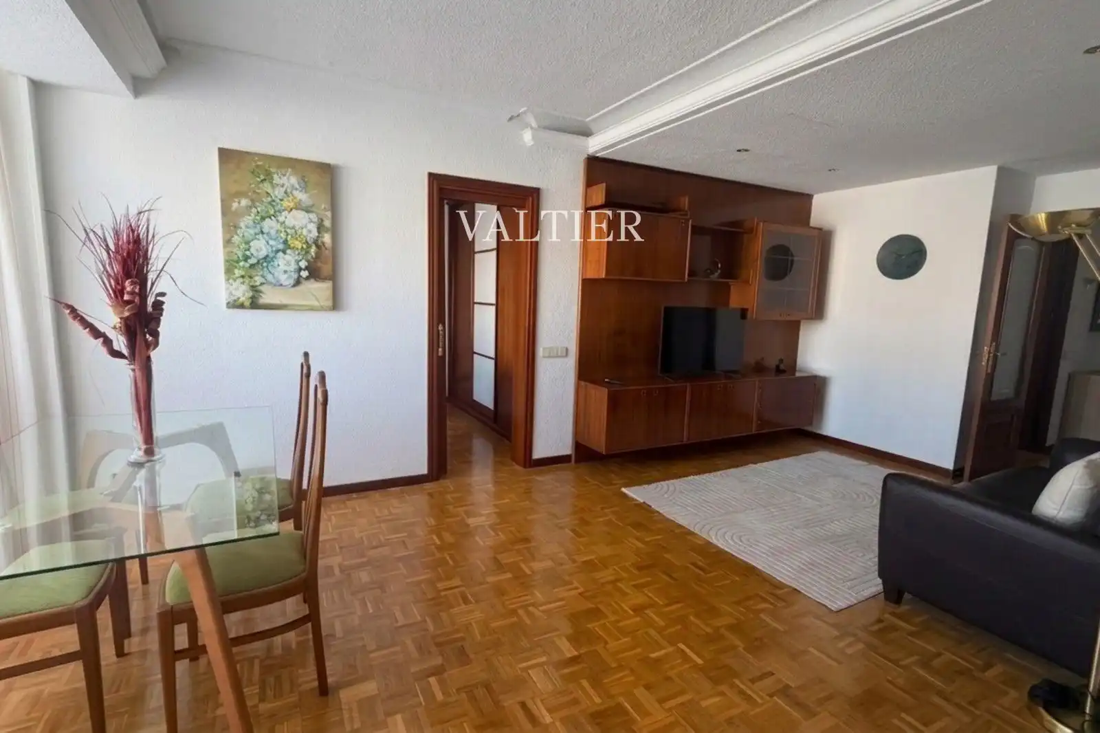 Wohnzimmer von Wohnung zur Miete in Madrid mit Klimaanlage, Terrasse und Möbliert