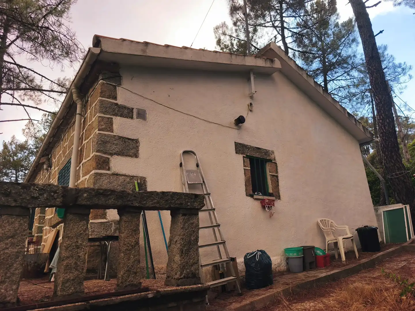 Vista exterior de Casa o chalet en venta en Santa María de la Alameda con Jardín privado, Terraza y Trastero