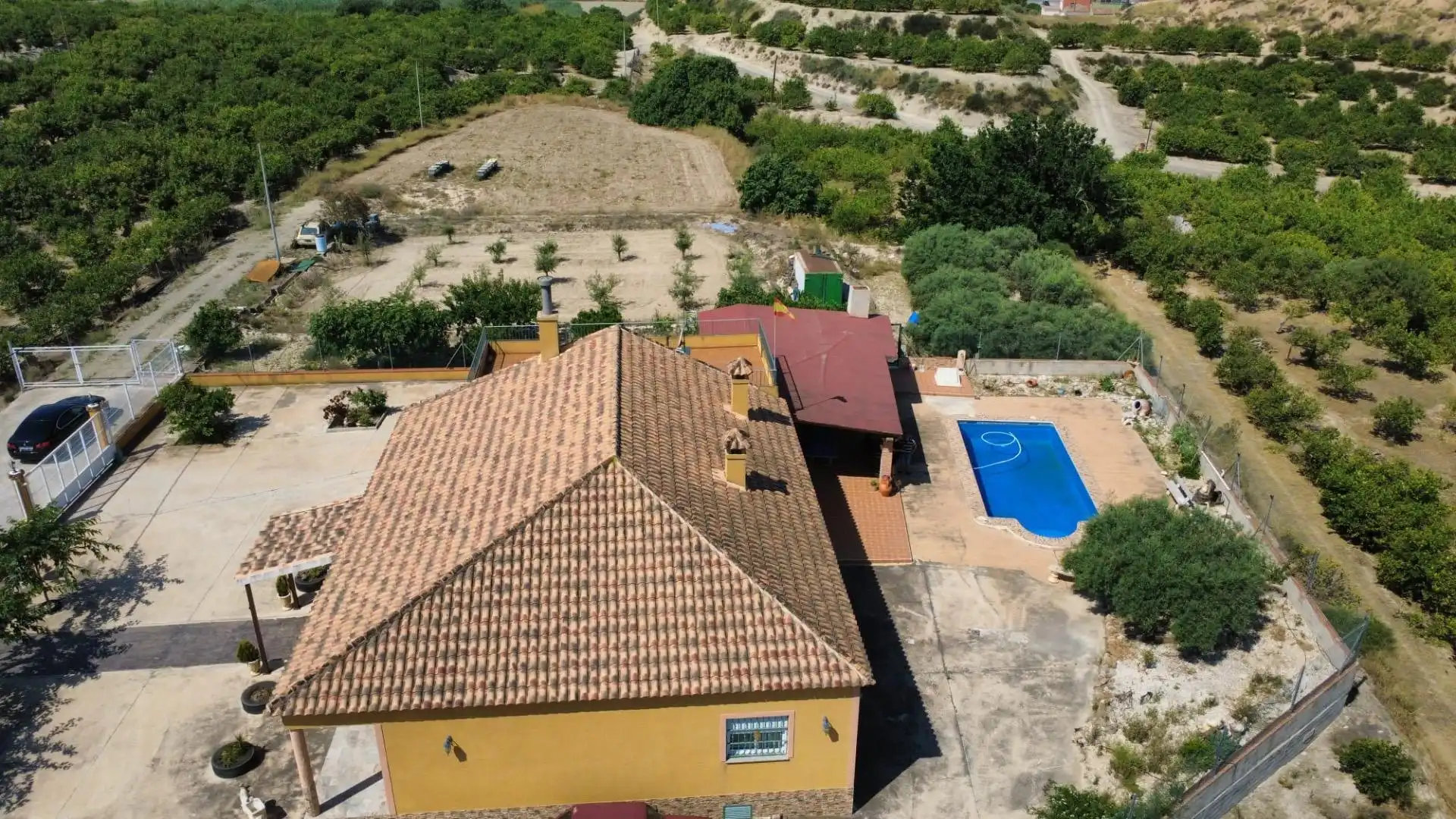Vista exterior de Casa o xalet en venda en Beniel amb Aire condicionat, Jardí privat i Terrassa