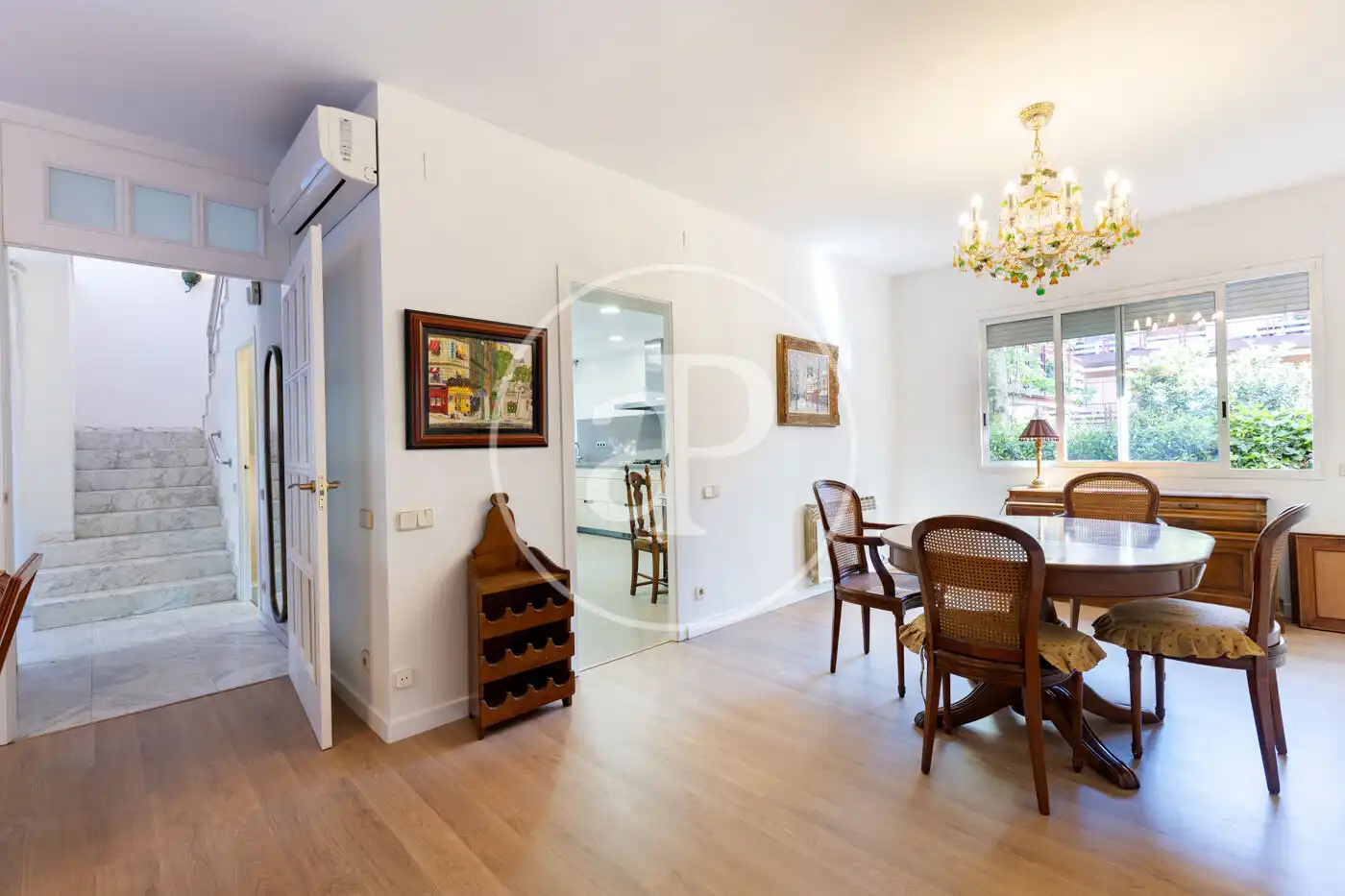 Dining room of Detached homes for sale in Sant Cugat del Vallès  with Air Conditioner, Heating and Private garden