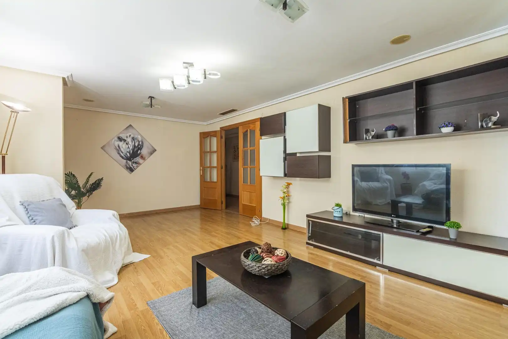Sala d'estar de Àtic en venda en Elche / Elx amb Aire condicionat, Terrassa i Balcó