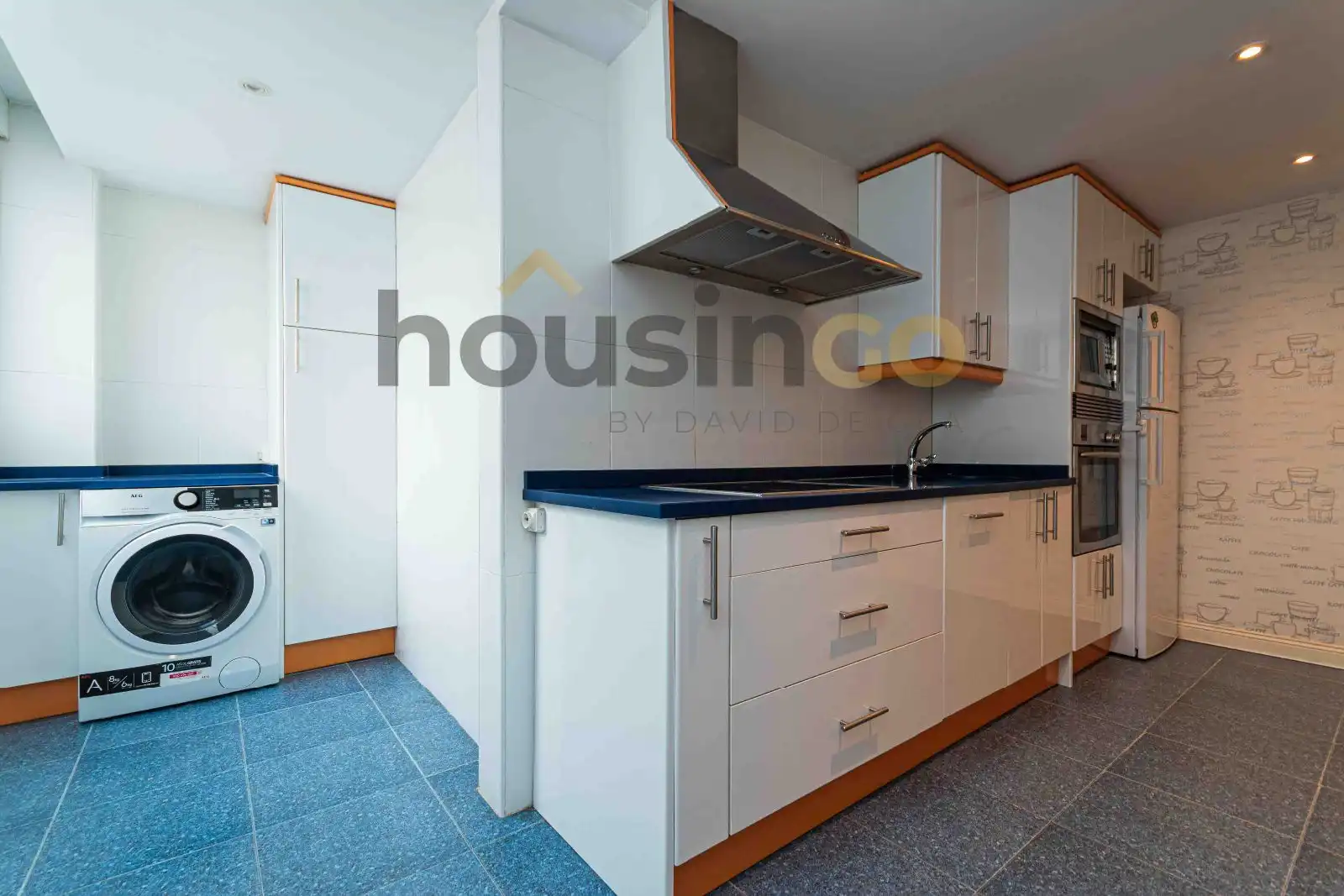 Küche von Wohnung zur Miete in Madrid mit Klimaanlage, Heizung und Parkett