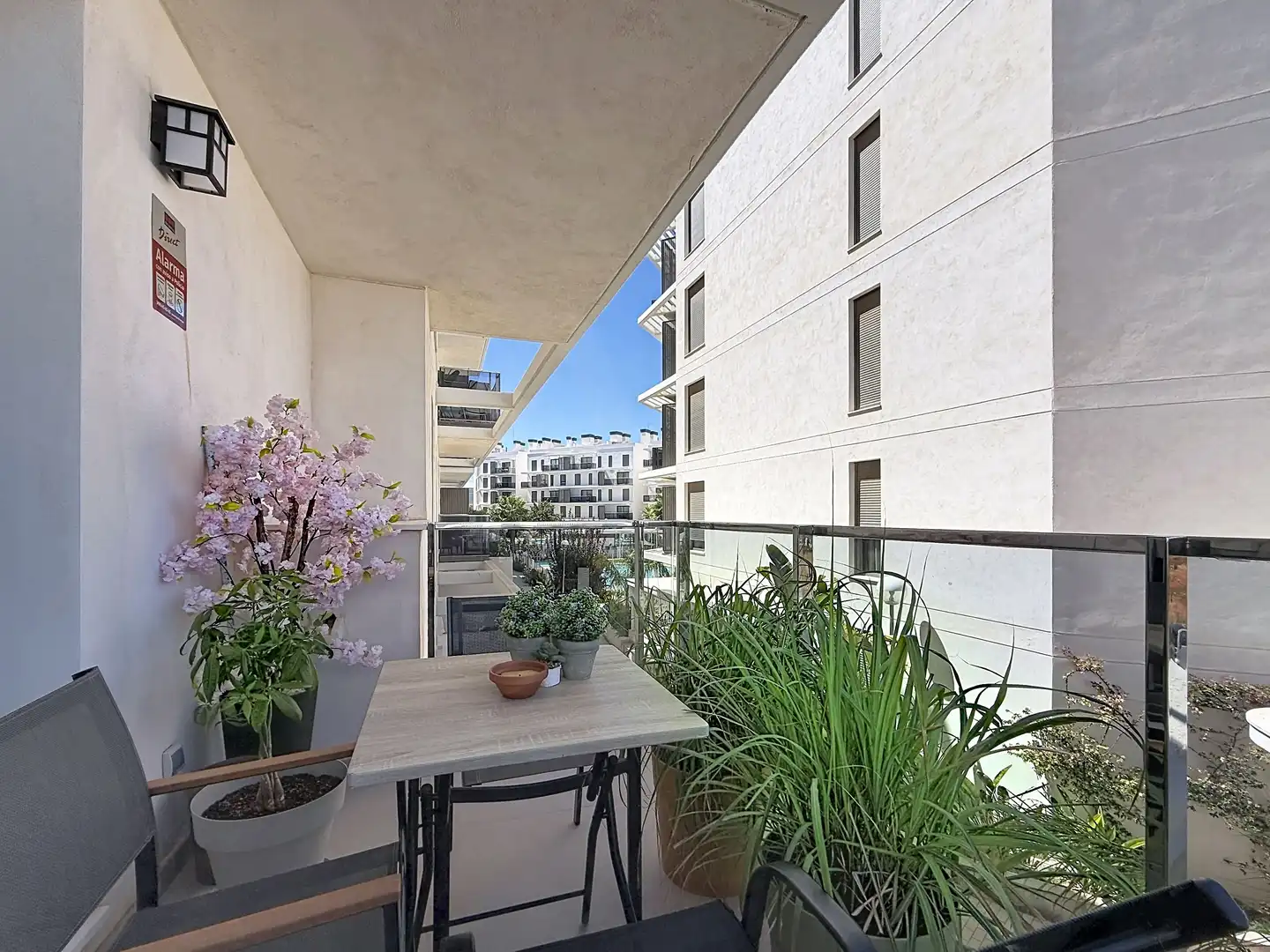 Terrace of Flat for sale in Dénia  with Air Conditioner, Heating and Swimming Pool