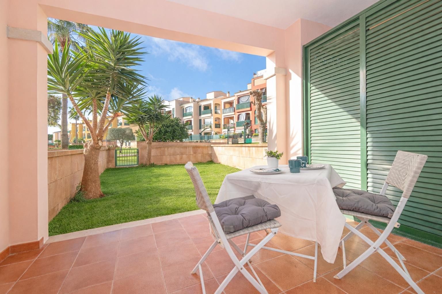 Garten von Erdgeschoss zum Verkauf in Llucmajor mit Klimaanlage, Privatgarten und Terrasse