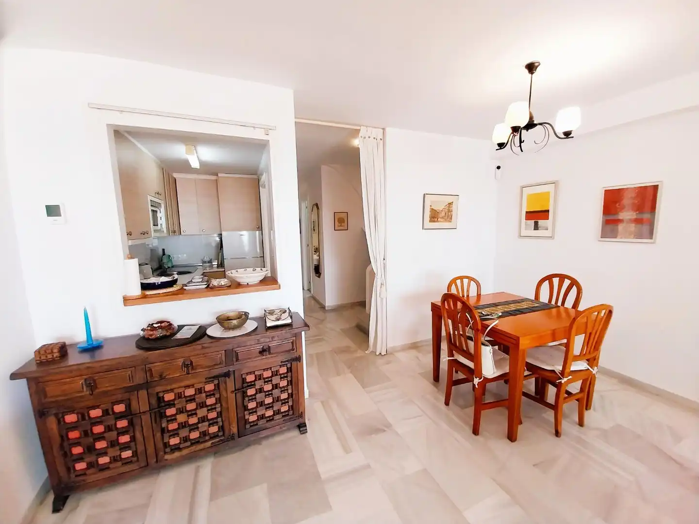 Comedor de Dúplex de alquiler en Mijas con Piscina comunitaria
