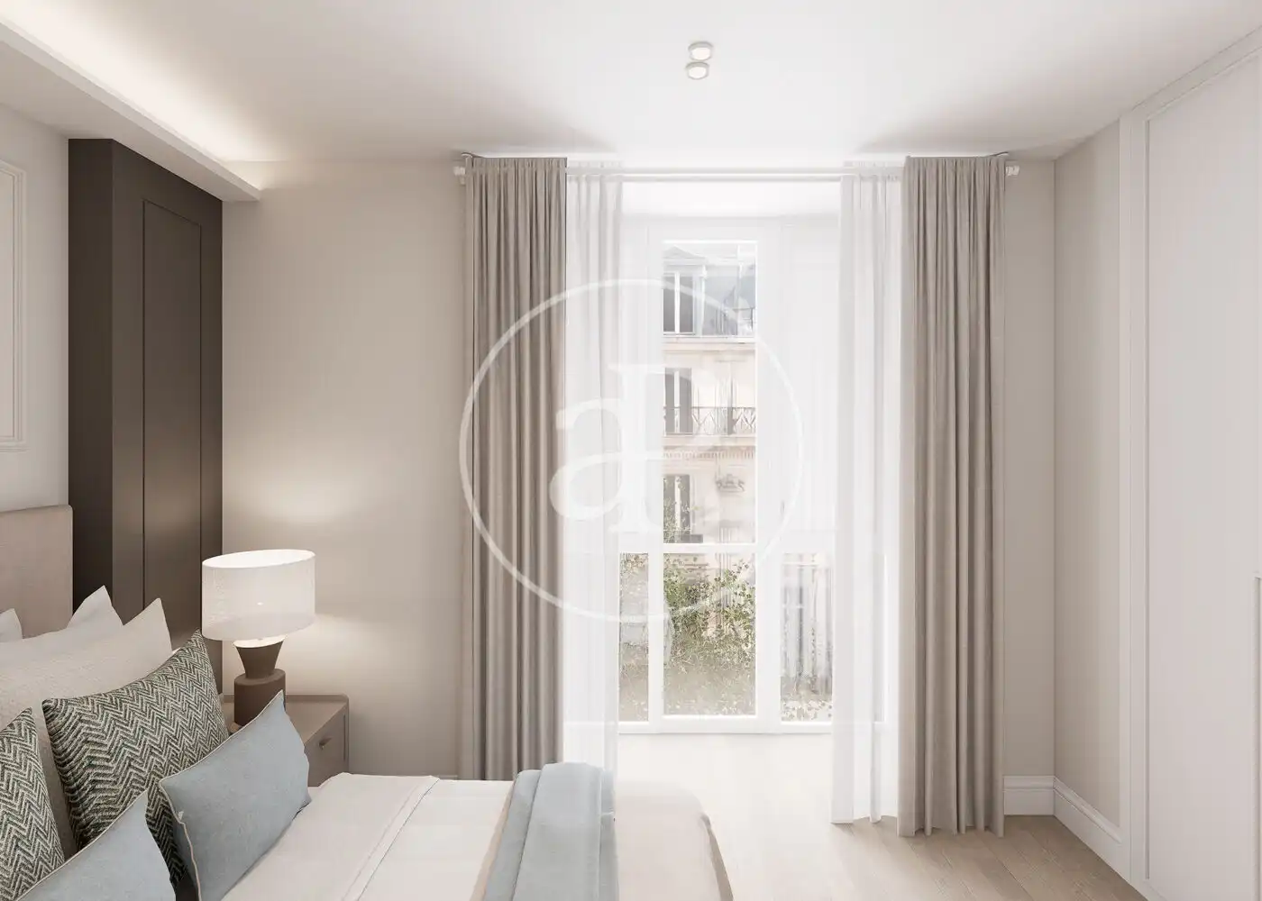 Schlafzimmer von Wohnung zum Verkauf in Madrid mit Klimaanlage, Heizung und Möbliert