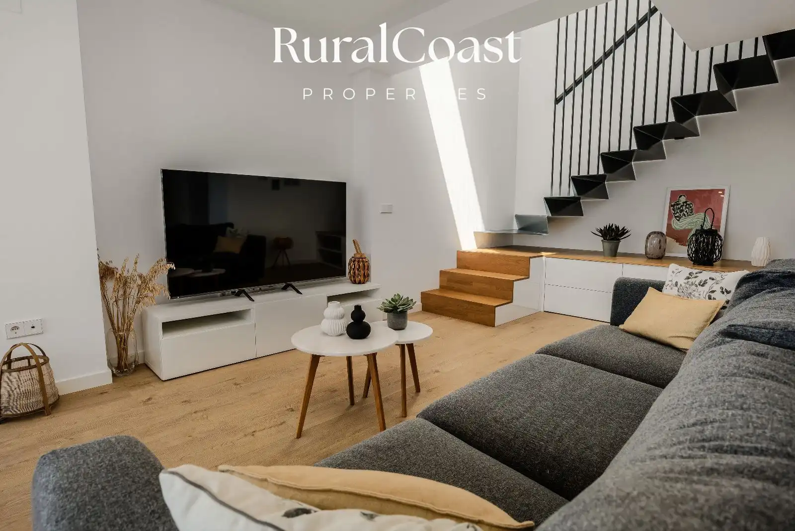 Sala de estar de Dúplex en venta en Villajoyosa / La Vila Joiosa con Aire acondicionado, Terraza y Trastero