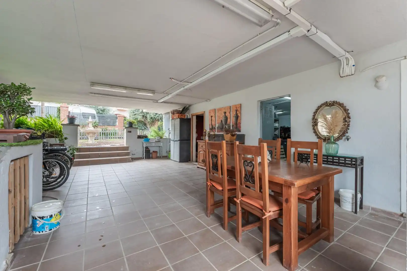 Terraza de Casa adosada en venta en Bigues i Riells del Fai con Aire acondicionado, Calefacción y Jardín privado