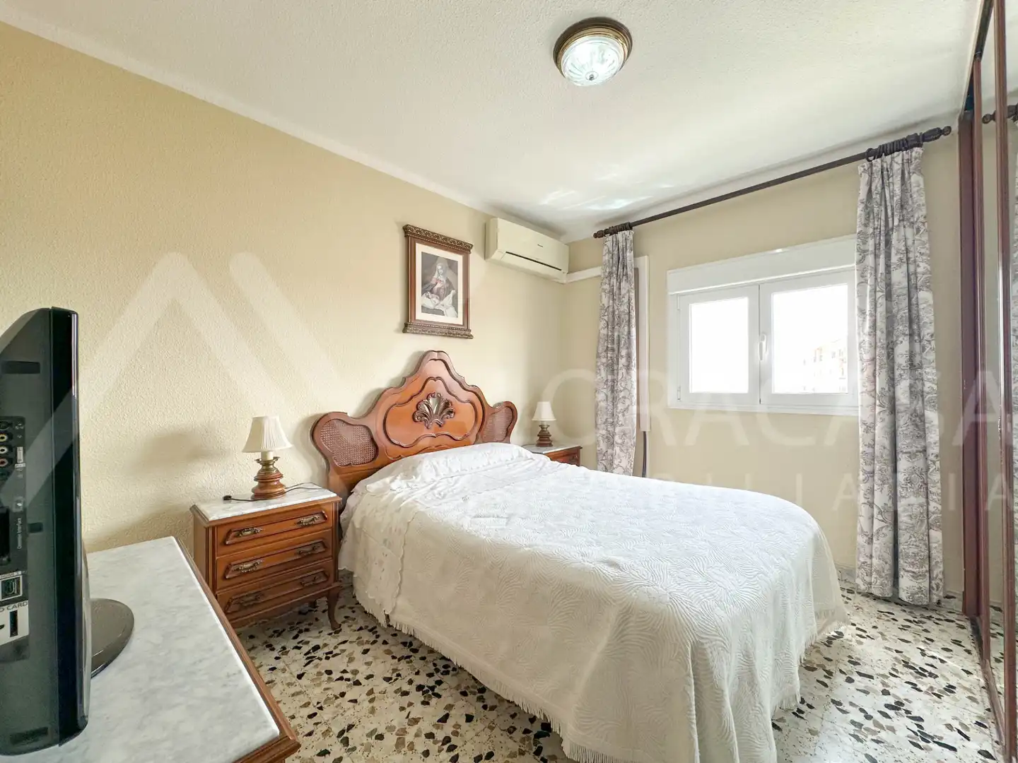 Bedroom of Flat for sale in Málaga  with Air Conditioner, Terrace and Furnished